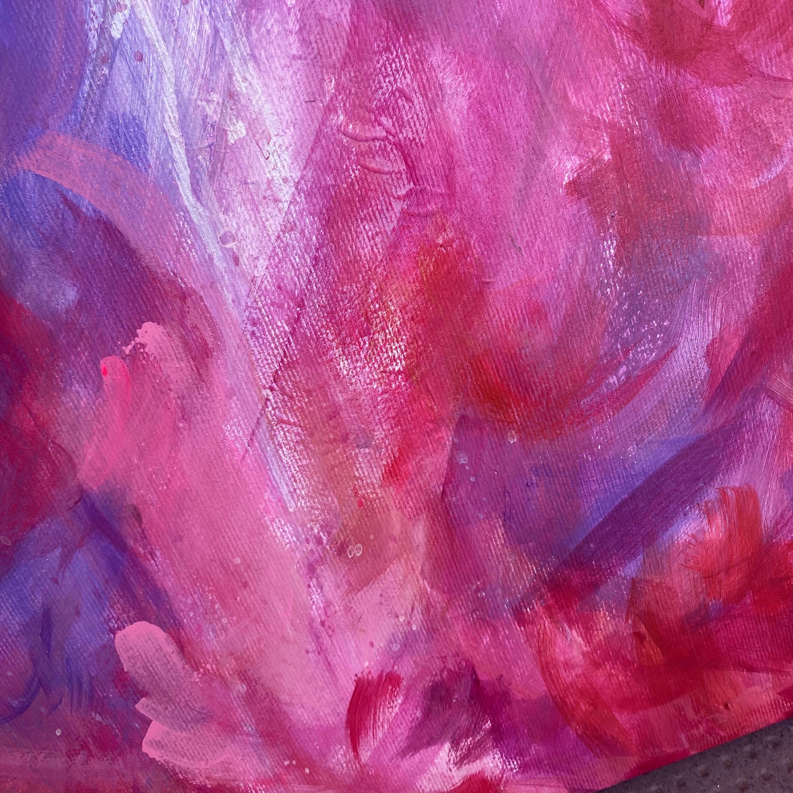 duży obraz do salonu różowy abstrakcyjny obraz abstrakcja różowa nowoczesny obraz