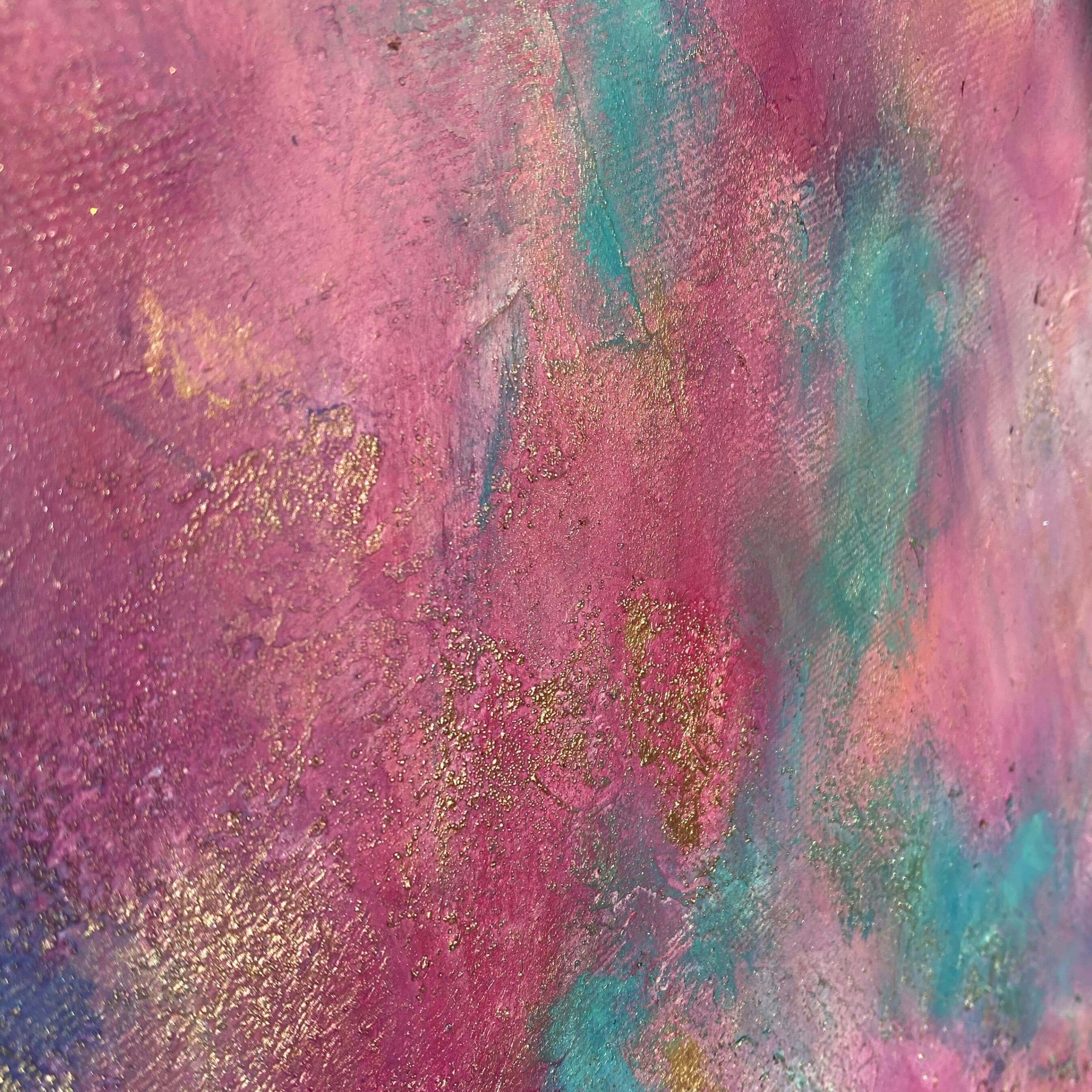 duży obraz do salonu nowoczesny kolorowy abstrakcyjny obraz abstrakcja złoto faktura