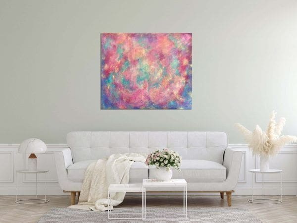 duży obraz do salonu nowoczesny kolorowy abstrakcyjny obraz abstrakcja złoto faktura