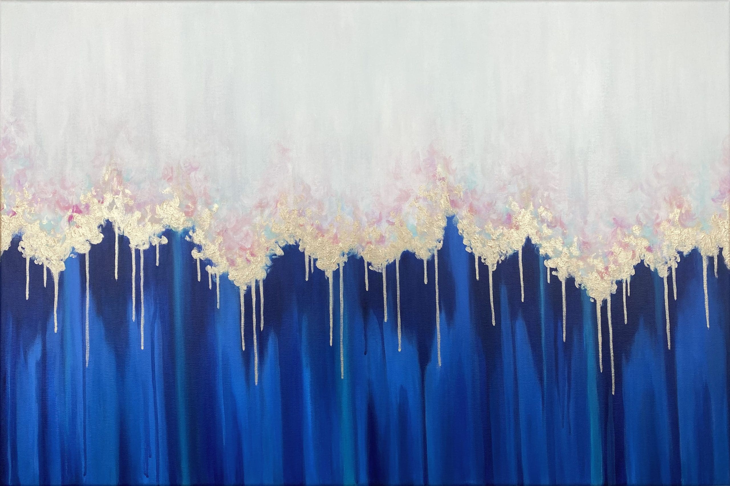 granatowy obraz abstrakcyjny, obraz na płótnie, obraz do salonu