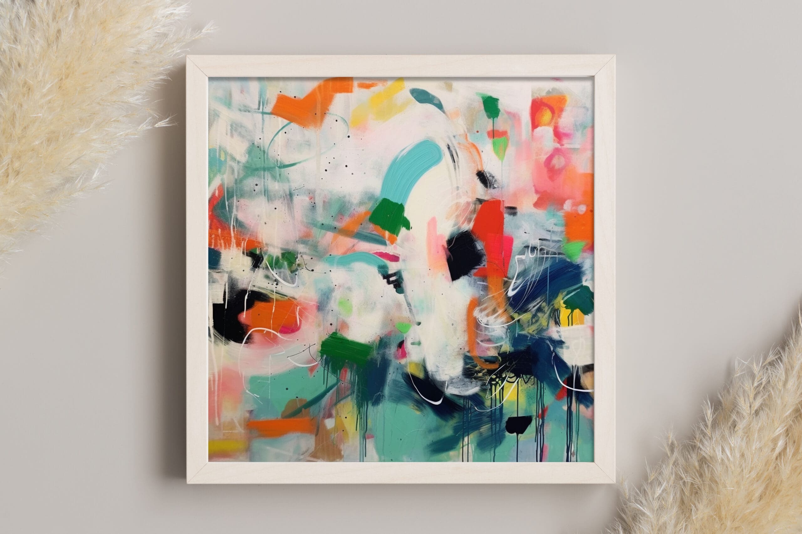 ekspresyjna abstrakcja, kolorowa abstrakcja,